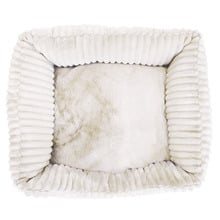 Velour Corduroy Bolstered Dog Bed